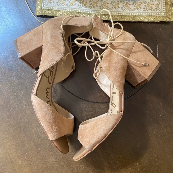 Sam Edelman Tan Block Heels - Picture 5 of 7